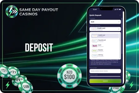 Deposit with Skrill