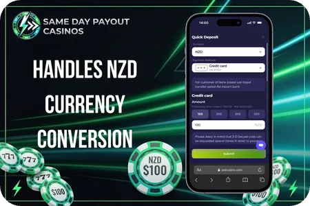 Handles NZD Currency Conversion