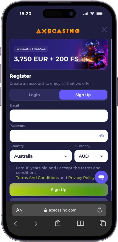 Login or registration