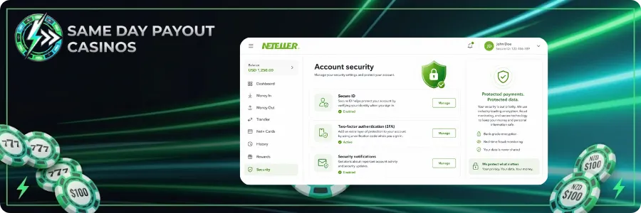 Neteller Security and Privacy
